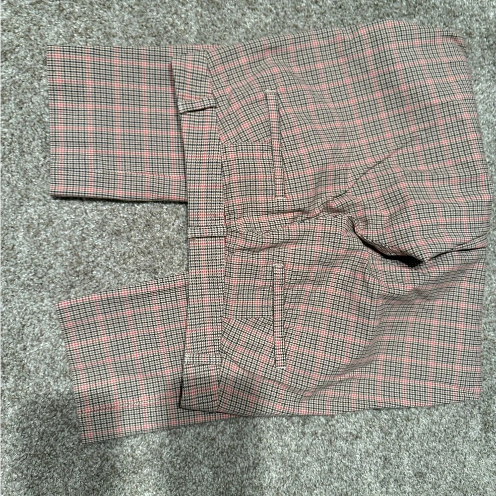 BUNDLE Banana Republic BURGUNDY and Black Dress Pants with Classic Style & Plaid
